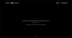 Desktop Screenshot of generationunleashed.com