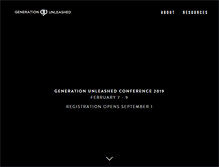 Tablet Screenshot of generationunleashed.com